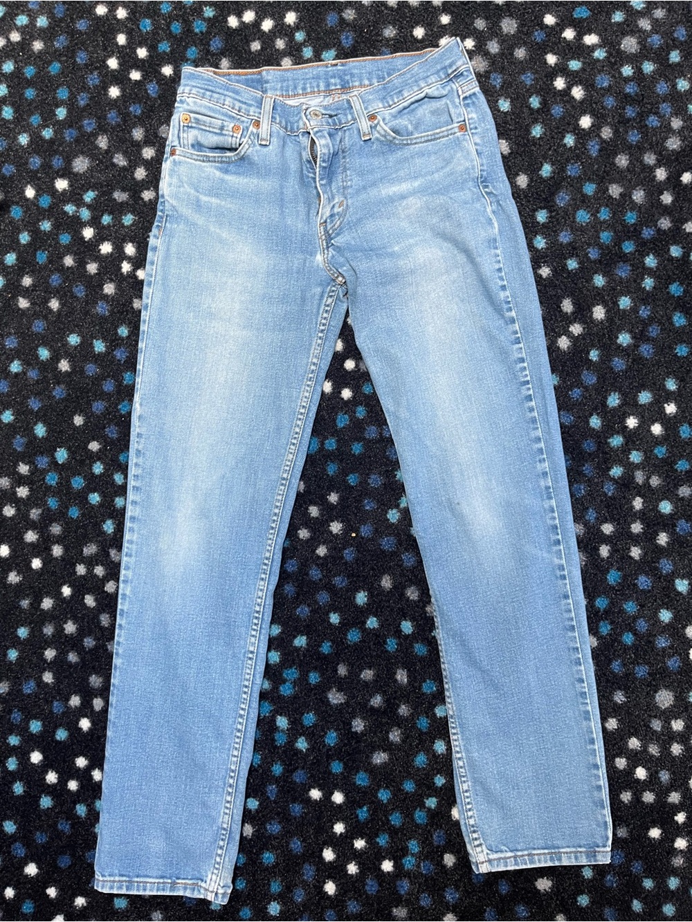 Light Blue Men’s Straight Leg Jeans
